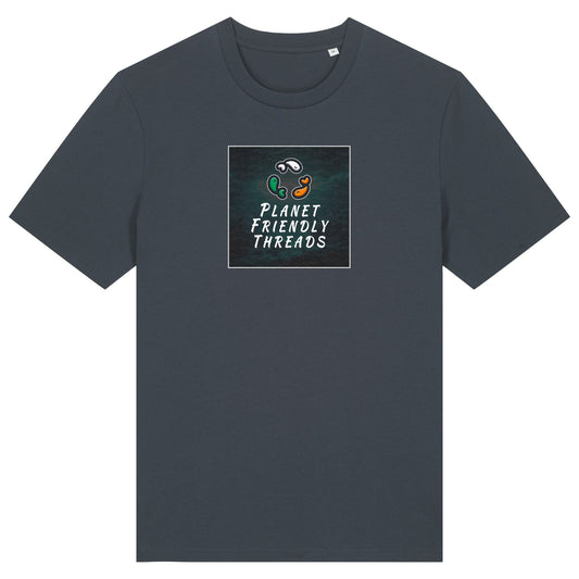 PFT Logo - dark | T-Shirt | Adult | Crewneck Short Sleeve | 180gsm Medium Fit | India Ink Grey
