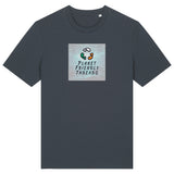PFT Logo - SSSQUARE - Light Ocean | T-Shirt | Adult | Crewneck Short Sleeve | 180gsm Medium Fit | India Ink Grey