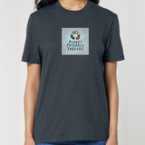 PFT Logo - SSSQUARE - Light Ocean | T-Shirt | Adult | Crewneck Short Sleeve | 180gsm Medium Fit | India Ink Grey