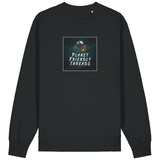 PFT Logo - dark | Jumper | Adult | Crewneck | 350gsm Medium Fit | Black