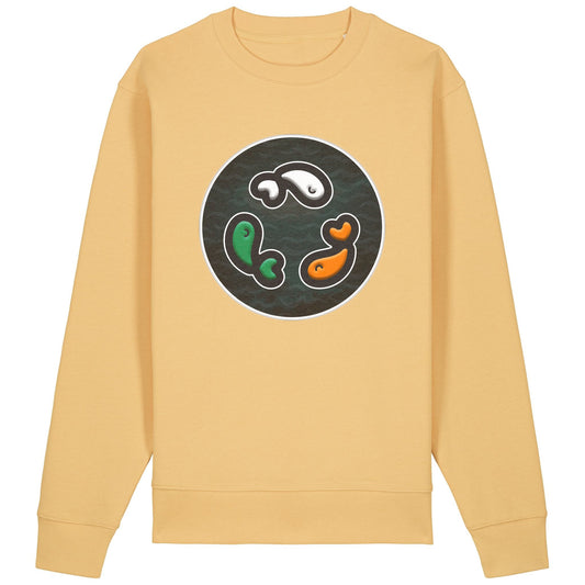 PFT Fish - Circle - Dark | Jumper | Adult | Crewneck | 350gsm Medium Fit | Nispero