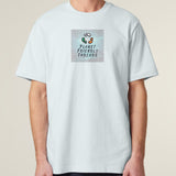 PFT Logo - SSSQUARE - Light Ocean | T-Shirt | Adult | Crewneck Short Sleeve | 215gsm Relaxed Fit | Blue Ice