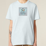 PFT Logo - SSSQUARE - Light Ocean | T-Shirt | Adult | Crewneck Short Sleeve | 215gsm Relaxed Fit | Blue Ice