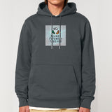 PFT Logo - SSSQUARE - Light Ocean | Hoodie | Adult | Cosy | 350gsm Medium Fit | Anthracite