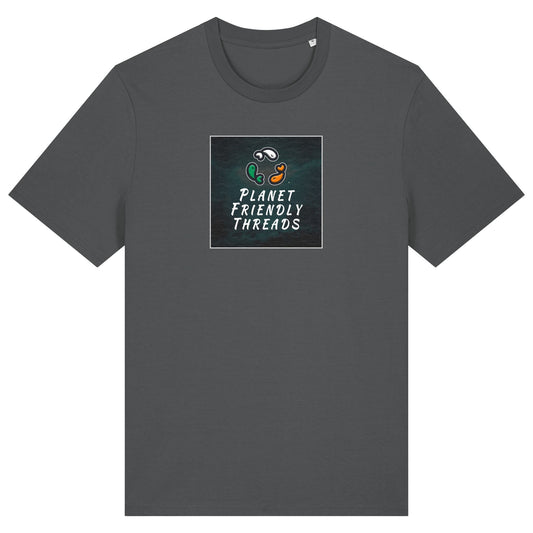 PFT Logo - dark | T-Shirt | Adult | Crewneck Short Sleeve | 180gsm Medium Fit | Anthracite