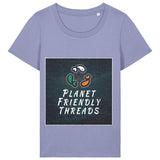 PFT Logo - dark | T-Shirt | Adult | Ladies Short Sleeve | 155gsm Fitted | Violet