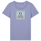 PFT Logo - SSSQUARE - Light Ocean | T-Shirt | Adult | Ladies Short Sleeve | 155gsm Fitted | Violet
