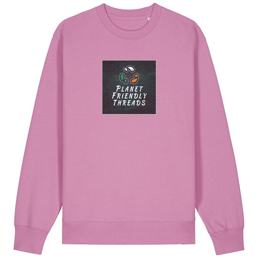 PFT Logo - dark | Jumper | Adult | Crewneck | 350gsm Medium Fit | Bubble Pink