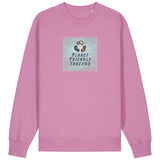 PFT Logo - SSSQUARE - Light Ocean | Jumper | Adult | Crewneck | 350gsm Medium Fit | Bubble Pink
