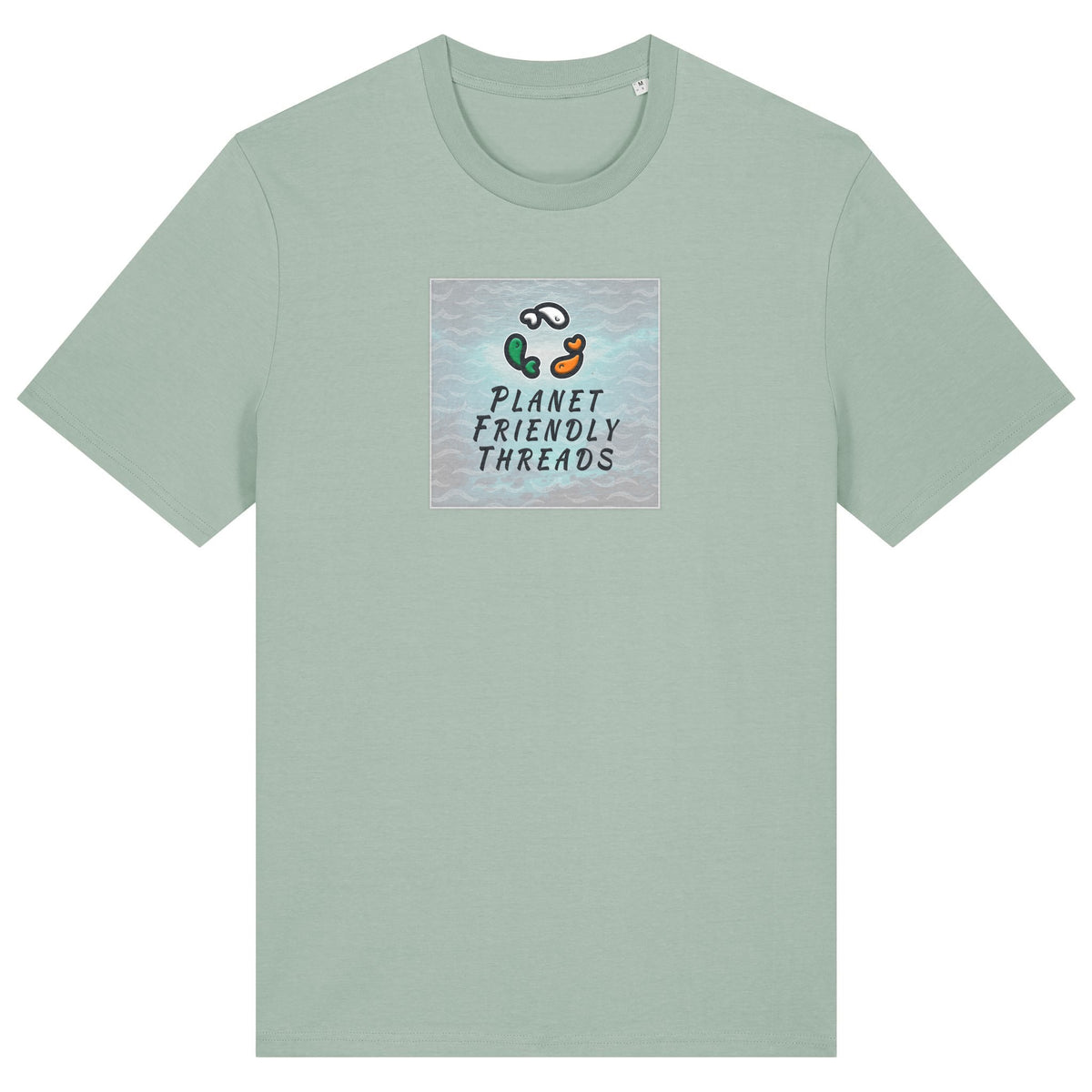 PFT Logo - SSSQUARE - Light Ocean | T-Shirt | Adult | Crewneck Short Sleeve | 180gsm Medium Fit | Aloe