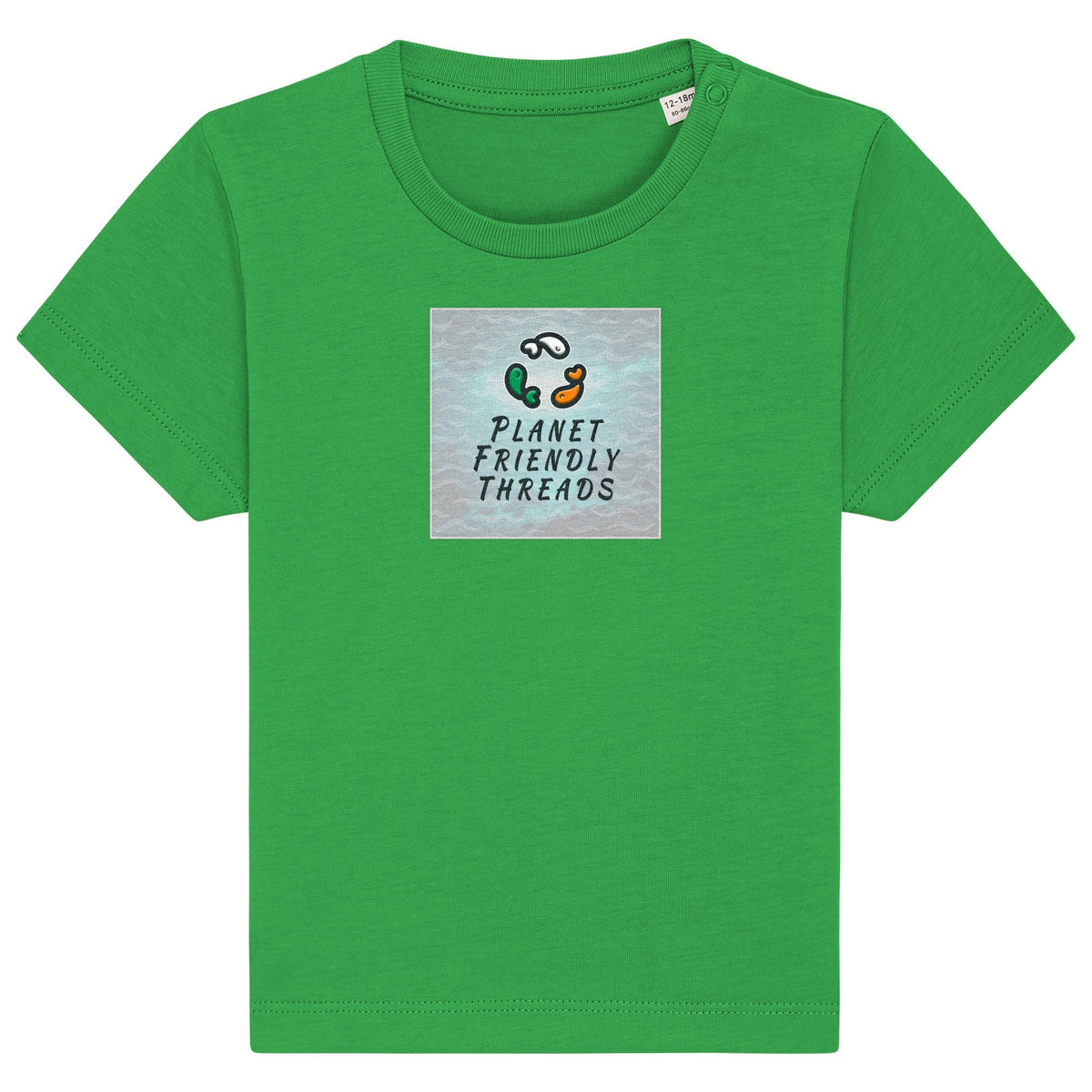 PFT Logo - SSSQUARE - Light Ocean | T-Shirt | Baby | Crewneck Short Sleeve | 155gsm Medium Fit | Fresh Green