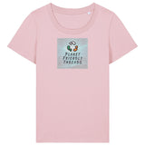 PFT Logo - SSSQUARE - Light Ocean | T-Shirt | Adult | Ladies Short Sleeve | 155gsm Fitted | Cotton Pink