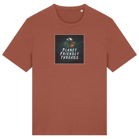PFT Logo - dark | T-Shirt | Adult | Crewneck Short Sleeve | 180gsm Medium Fit | Heritage Brown