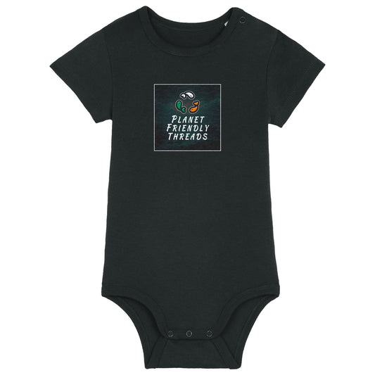 PFT Logo - dark | Other | Baby | Onesie | 210gsm Fitted | Black