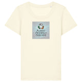 PFT Logo - SSSQUARE - Light Ocean | T-Shirt | Adult | Ladies Short Sleeve | 155gsm Fitted | Cream