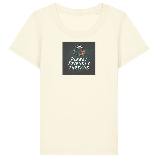 PFT Logo - dark | T-Shirt | Adult | Ladies Short Sleeve | 155gsm Fitted | Cream