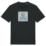 PFT Logo - SSSQUARE - Light Ocean | T-Shirt | Adult | Crewneck Short Sleeve | 180gsm Medium Fit | Black