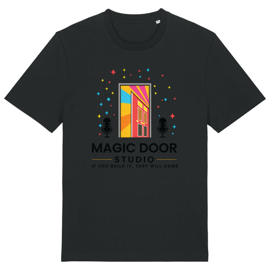 Magic Door Logo | T-Shirt | Adult | Crewneck Short Sleeve | 180gsm Medium Fit | Black