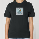 PFT Logo - SSSQUARE - Light Ocean | T-Shirt | Adult | Crewneck Short Sleeve | 180gsm Medium Fit | Black