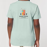 Magic Door Logo | T-Shirt | Kids | Crewneck Short Sleeve | 155gsm Medium Fit | Caribbean Blue