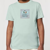PFT Logo - SSSQUARE - Light Ocean | T-Shirt | Kids | Crewneck Short Sleeve | 155gsm Medium Fit | Caribbean Blue