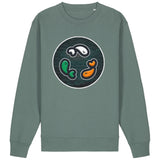 PFT Fish - Circle - Dark | Jumper | Adult | Crewneck | 350gsm Medium Fit | Green Bay