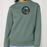 PFT Fish - Circle - Dark | Jumper | Adult | Crewneck | 350gsm Medium Fit | Green Bay