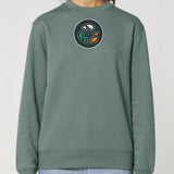 PFT Fish - Circle - Dark | Jumper | Adult | Crewneck | 350gsm Medium Fit | Green Bay