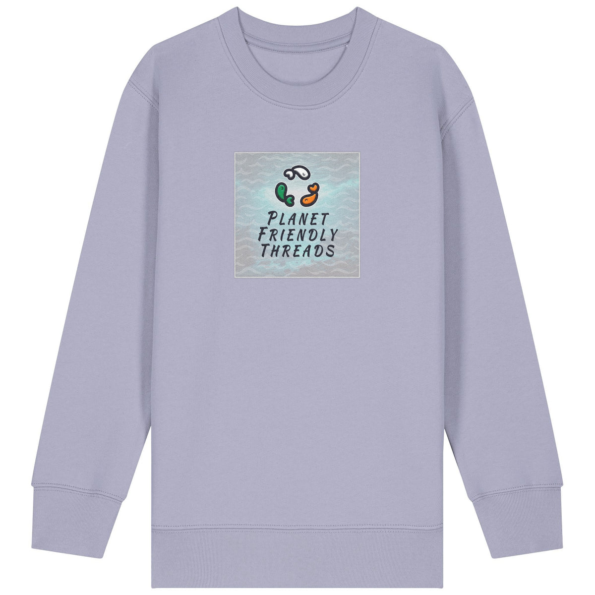PFT Logo - SSSQUARE - Light Ocean | Jumper | Kids | Crewneck | 300gsm Medium Fit | Lavender