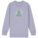 PFT Logo - SSSQUARE - Light Ocean | Jumper | Kids | Crewneck | 300gsm Medium Fit | Lavender