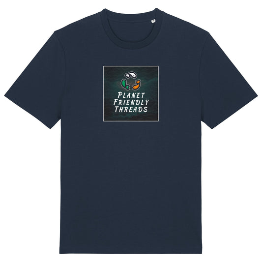 PFT Logo - dark | T-Shirt | Adult | Crewneck Short Sleeve | 180gsm Medium Fit | French Navy