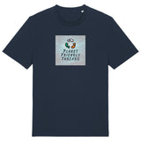 PFT Logo - SSSQUARE - Light Ocean | T-Shirt | Adult | Crewneck Short Sleeve | 180gsm Medium Fit | French Navy