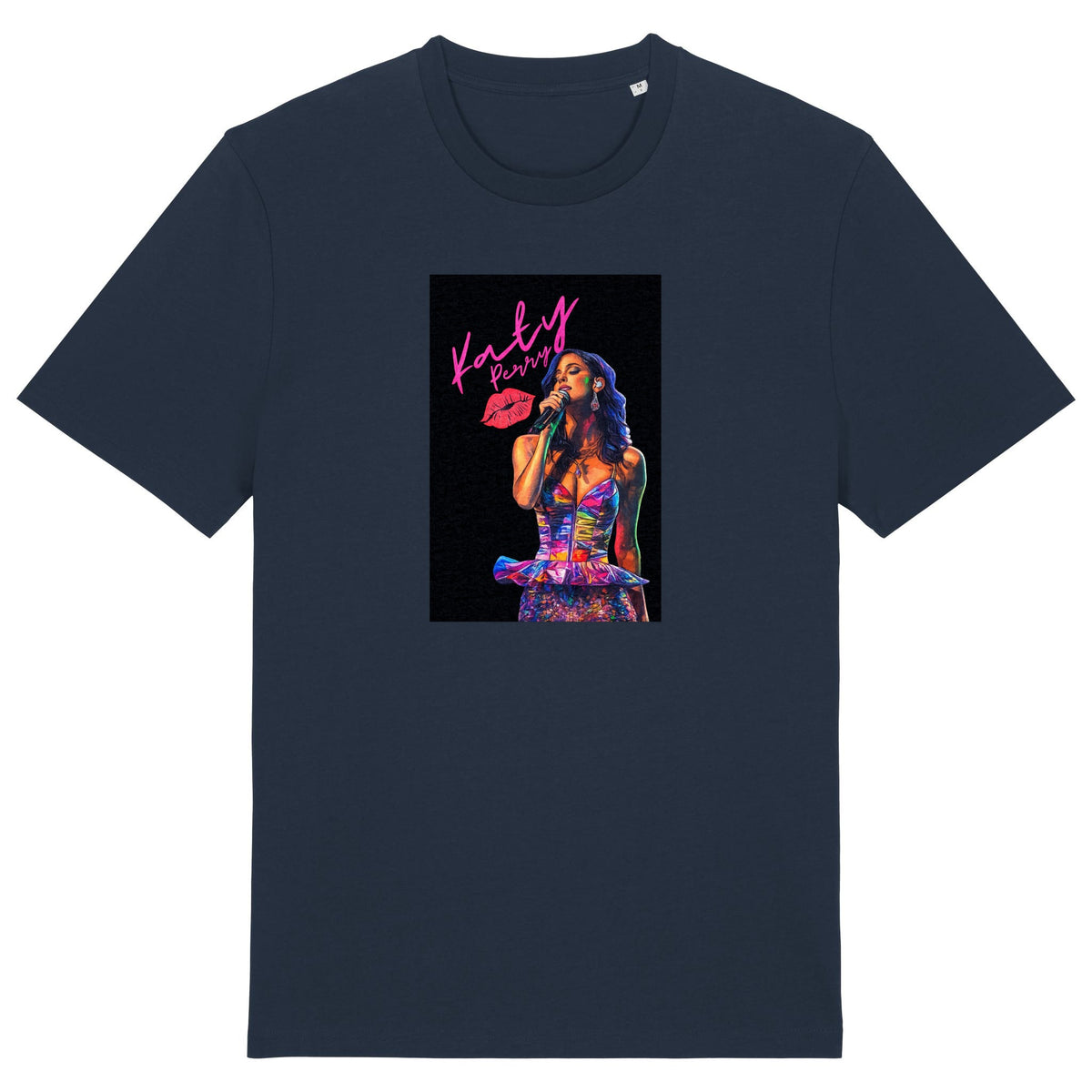 Katy Perry | T-Shirt | Adult | Crewneck Short Sleeve | 180gsm Medium Fit | French Navy