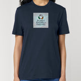 PFT Logo - SSSQUARE - Light Ocean | T-Shirt | Adult | Crewneck Short Sleeve | 180gsm Medium Fit | French Navy