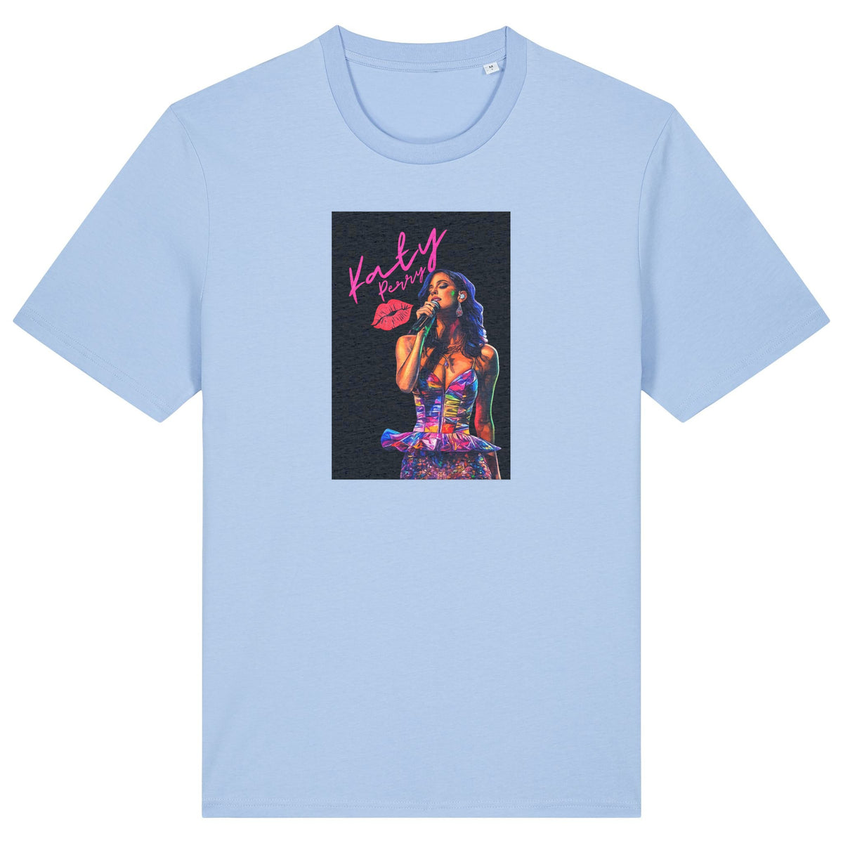 Katy Perry | T-Shirt | Adult | Crewneck Short Sleeve | 180gsm Medium Fit | Blue Soul