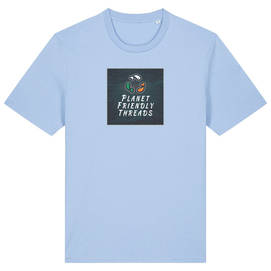 PFT Logo - dark | T-Shirt | Adult | Crewneck Short Sleeve | 180gsm Medium Fit | Blue Soul