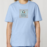 PFT Logo - SSSQUARE - Light Ocean | T-Shirt | Adult | Crewneck Short Sleeve | 180gsm Medium Fit | Blue Soul