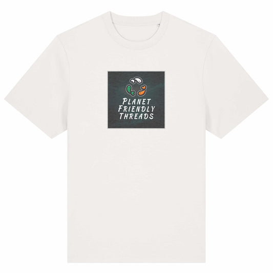 PFT Logo - dark | T-Shirt | Adult | Crewneck Short Sleeve | 215gsm Relaxed Fit | Off White