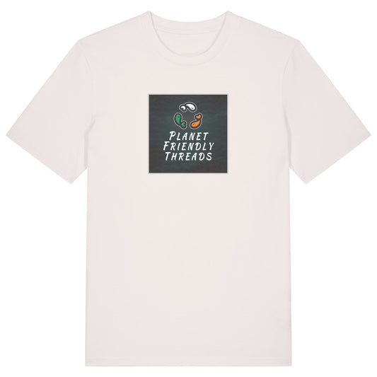 PFT Logo - dark | T-Shirt | Adult | Crewneck Short Sleeve | 180gsm Medium Fit | Vintage White