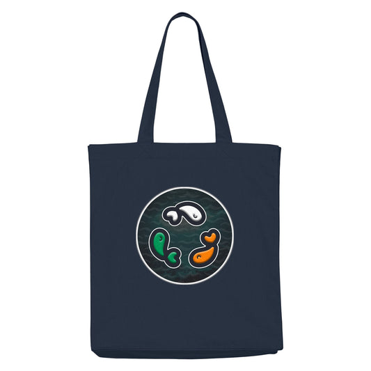 PFT Fish - Circle - Dark | Other | Adult | Tote Bag | 220gsm | French Navy