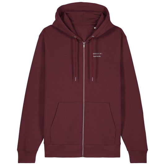 I'M FUCKING AMAZING | Hoodie | Adult | Zip | 350gsm Medium Fit | Burgundy