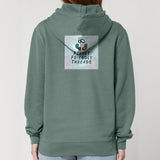 Planet Friendly Logo - Square - Ocean Light | Hoodie | Adult | Cosy | 350gsm Medium Fit | Green Bay