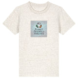 PFT Logo - SSSQUARE - Light Ocean | T-Shirt | Kids | Crewneck Short Sleeve | 155gsm Medium Fit | Eco-Heather