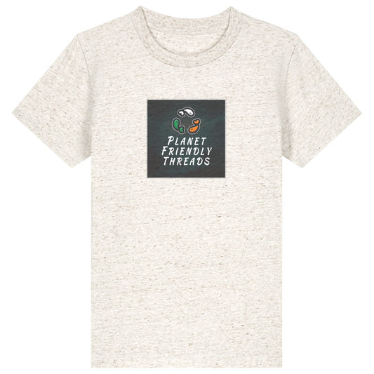 PFT Logo - dark | T-Shirt | Kids | Crewneck Short Sleeve | 155gsm Medium Fit | Eco-Heather