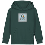 PFT Logo - SSSQUARE - Light Ocean | Hoodie | Kids | Cosy | 300gsm Medium Fit | Glazed Green
