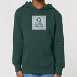 PFT Logo - SSSQUARE - Light Ocean | Hoodie | Kids | Cosy | 300gsm Medium Fit | Glazed Green