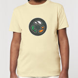 PFT Fish - Circle - Dark | T-Shirt | Kids | Crewneck Short Sleeve | 155gsm Medium Fit | Butter