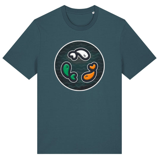 PFT Fish - Circle - Dark | T-Shirt | Adult | Crewneck Short Sleeve | 180gsm Medium Fit | Stargazer